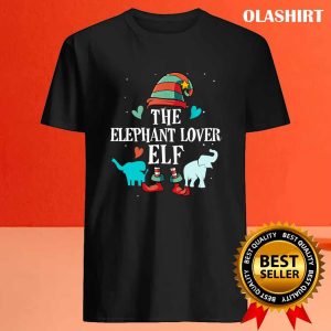 New The Elephant Lover Elf Funny Christmas Matching Group T shirt 4