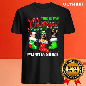 New This Is My Christmas Pajama Australian Cattle Dog Xmas Light T shirt 4