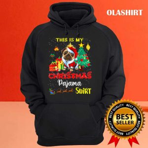 New This Is My Christmas Pajama English Bulldog Dog T shirt 3