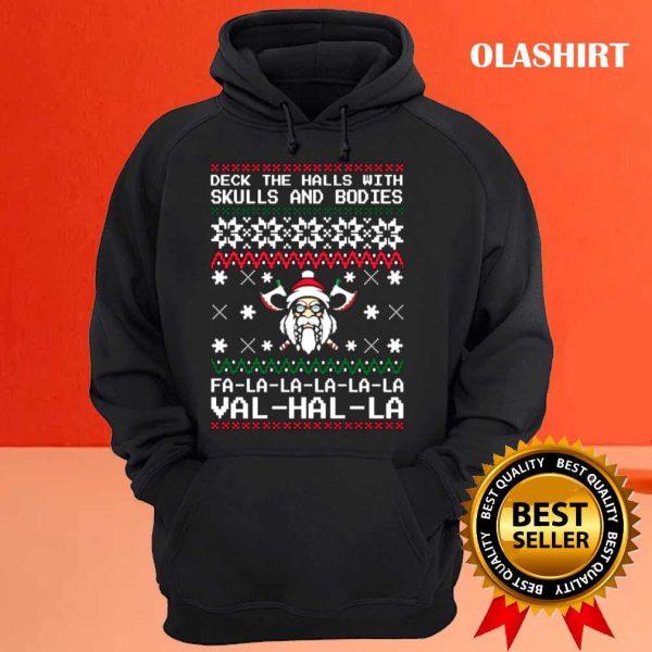 New Viking Ugly Christmas, Deck The Halls With Skulls