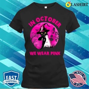 October Pink Cat Breast Cancer Awareness Shirt 2