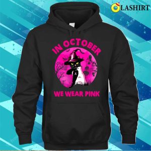 October Pink Cat Breast Cancer Awareness Shirt 3