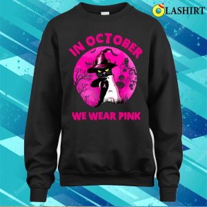 October Pink Cat Breast Cancer Awareness Shirt 4