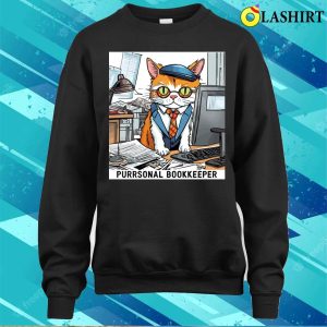 Office Cat T shirt Purrsonal Bookkeeper T shirt 4