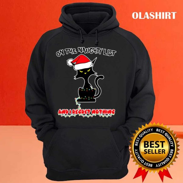 Official Black Cats On The Naughty List T-shirt , Trending Shirt