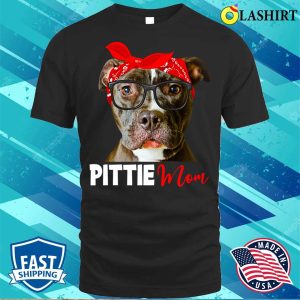 Official Funny Cute Pittie Mom Pitbull Dog Lovers Mothers Day T shirt 3