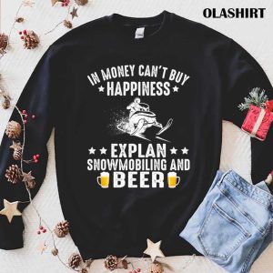 Official Funny Snowmobile Rider Snowmobiling And Beer Lover T-shirt