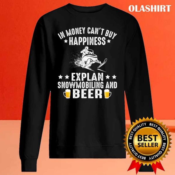 Official Funny Snowmobile Rider Snowmobiling And Beer Lover T-shirt