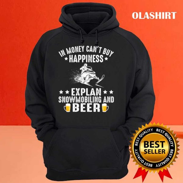 Official Funny Snowmobile Rider Snowmobiling And Beer Lover T-shirt