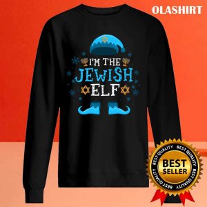 Official Happy Hanukkah Jewish Elf Family Group Christmas Pajama T-shirt