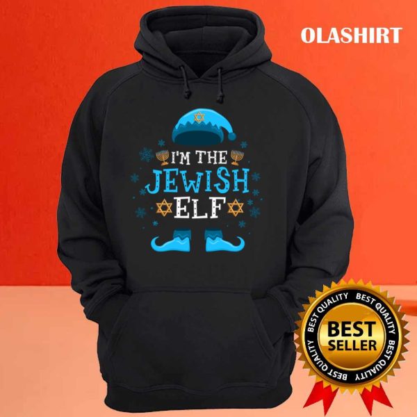 Official Happy Hanukkah Jewish Elf Family Group Christmas Pajama T-shirt