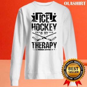 Official Ice Hockey Is My Therapy Shirt , Trending Shirt