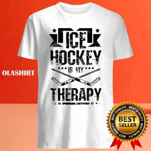 Official Ice Hockey Is My Therapy Shirt Trending Shirt 4