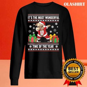 Official Its The Most Wonderful Time Of The Year Dabbing Pug Dog Xmas T shirt 2