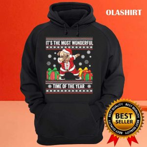 Official Its The Most Wonderful Time Of The Year Dabbing Pug Dog Xmas T shirt 3