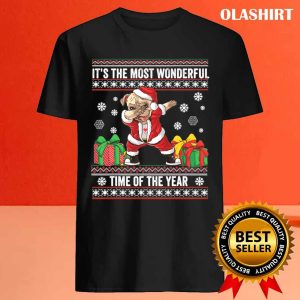 Official Its The Most Wonderful Time Of The Year Dabbing Pug Dog Xmas T shirt 4