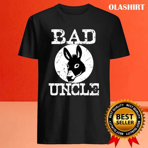 Official Mens Badass Uncle Funny Pun Cool Badass Uncle Shirt