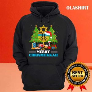 Official Merry Chrismukkah Hanukkah Jewish Chanukah Christmas T shirt 3