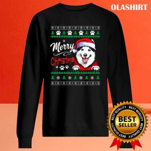 Official Merry Christmas Dog Husky Ugly Christmas Sweater shirt 2