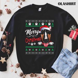 Official Merry Christmas Dog Lover Funny Bull Terrier Dog T shirt 1