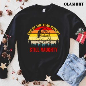 Official Naughty Christmas Vintage Funny Santa Claus Shirt 1