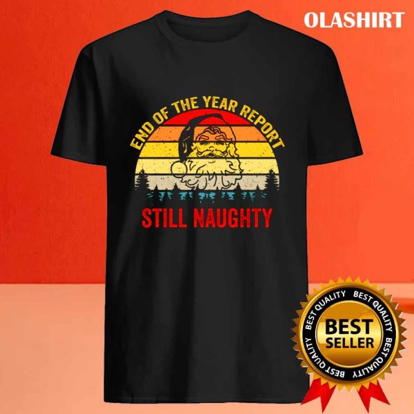 Official Naughty Christmas Vintage Funny Santa Claus Shirt