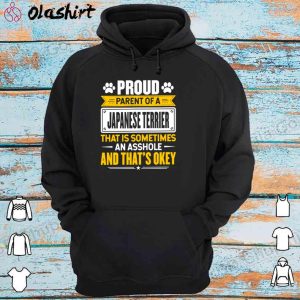 Official Proud Parent of a Japanese Terrier Dog Owner Mom Dad Shirt 3