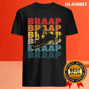 Official Retro Braap Snowmobile Girl Snow Sled Snowmobiling Girls T shirt 4