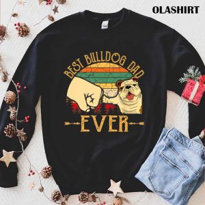 Official Retro Vintage Good Bulldog Dad Ever T shirt Trending Shirt 1