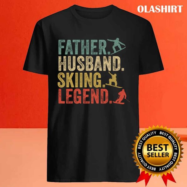 Official Skiing Dad Retro Vintage T-shirt , Trending Shirt