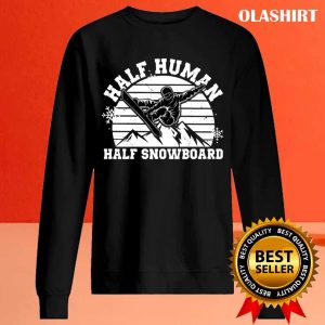 Official Snowboard Shirt Hafl Human Half Snowboard Shirt 2