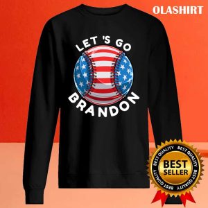 Official That's Not What We Heard Let's Go Brandon Baseball Ball American Flag T shirt 3