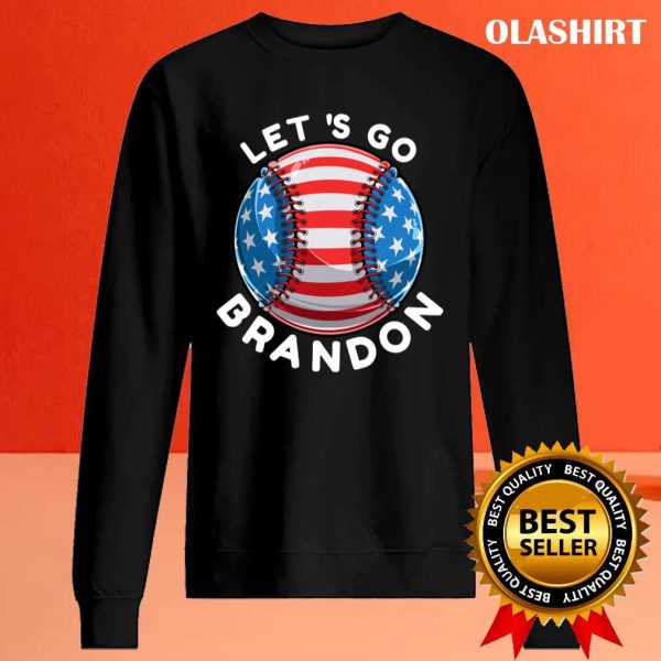 Official That’s Not What We Heard Let’s Go Brandon Baseball Ball American Flag T-shirt