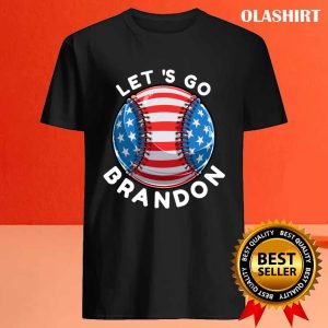 Official That's Not What We Heard Let's Go Brandon Baseball Ball American Flag T shirt 4