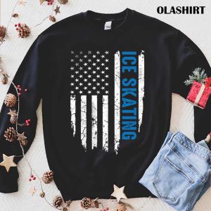 Official Usa American Flag Ice Skating Skater T shirt Trending Shirt 1