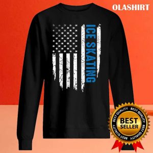 Official Usa American Flag Ice Skating Skater T shirt Trending Shirt 2