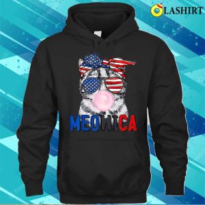 Patriotic Cat Meowica Bubblegum 4th Of July Funny Cat Lover T shirt 3