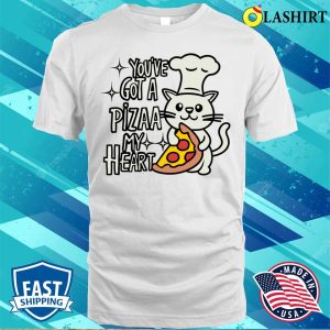 Pizza Cat Tee Embrace A Delectable Love With Youve Got A Pizza My Heart 2