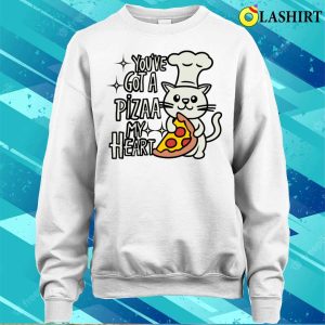 Pizza Cat Tee Embrace A Delectable Love With Youve Got A Pizza My Heart 4