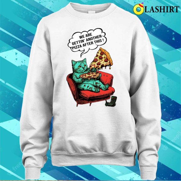 Pizzatime T-shirt, Pizzatime Funny Cat T-shirt