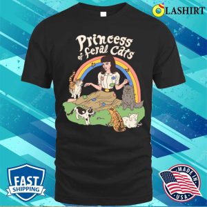 Princess Of Feral Cats Tee, A Regal Design For Cat Lovers