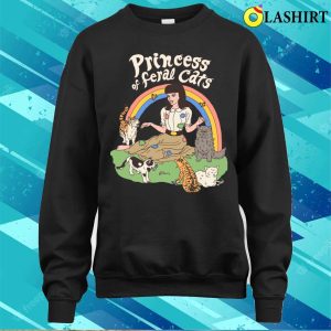 Princess Of Feral Cats Tee A Regal Design For Cat Lovers 4