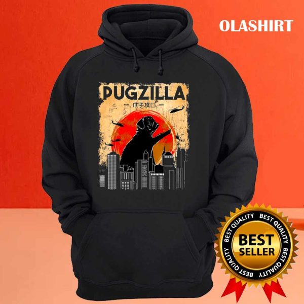 Pugzilla Graphic T-shirt, Gift For Dog Owner Trending Shirt