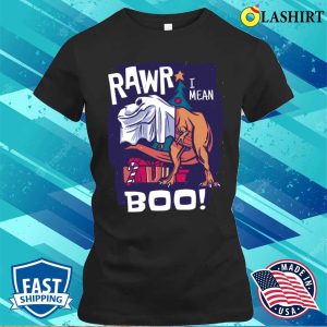 Rawr Dinosaur T shirt Rawr I Mean Boo T rex Christmas Halloween Dinosaur T shirt 2