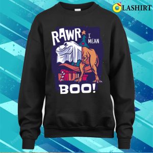 Rawr Dinosaur T shirt Rawr I Mean Boo T rex Christmas Halloween Dinosaur T shirt 4