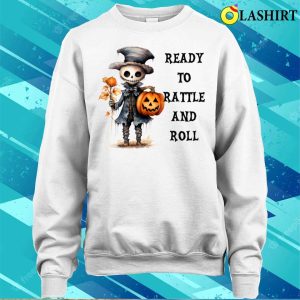 Ready For Halloween T shirt Halloween Scarecrow Ready To Rattle And Roll T shirt 4