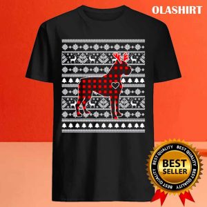 Red Plaid Buffalo Boxer Dog Christmas Pajamas Xmas Gifts T shirt 4