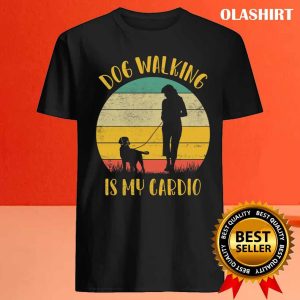 Retro Dog Walker Pet Sitter Thank You Gifts Cardio Shirt 3