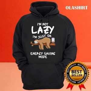 Saving Energy Nope Lazy Animal Relaxing Sloth T shirt 3