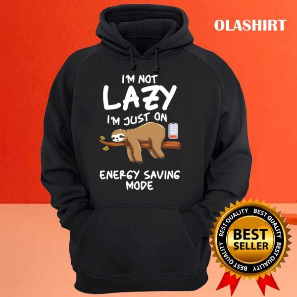 Saving Energy Nope Lazy Animal Relaxing Sloth T-shirt